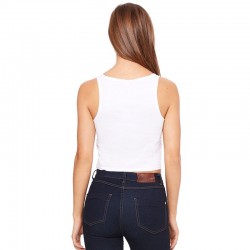 Plain Women's polycotton crop top Bella+Canvas 122 GSM